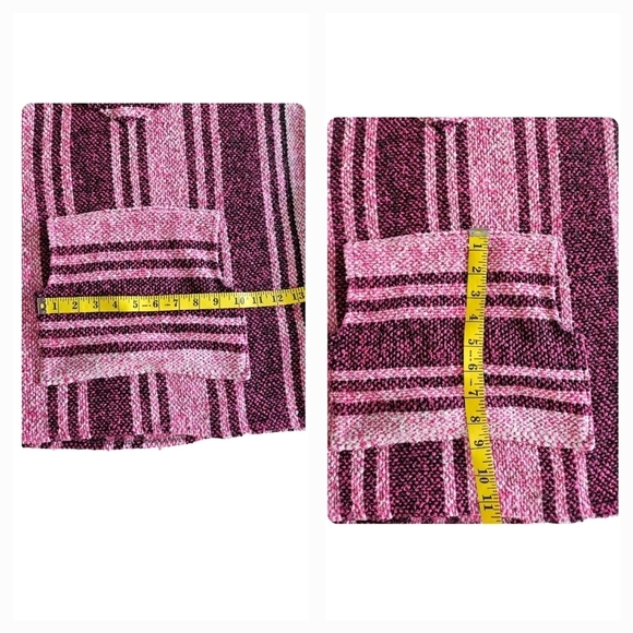 Baja Hoodie Pullover sweater Unixes Slip on style Pink/white and Black One size - Picture 14 of 17